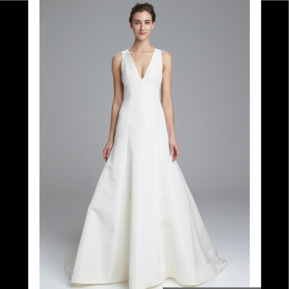 Amsale “Keaton” Fit and Flare wedding dress